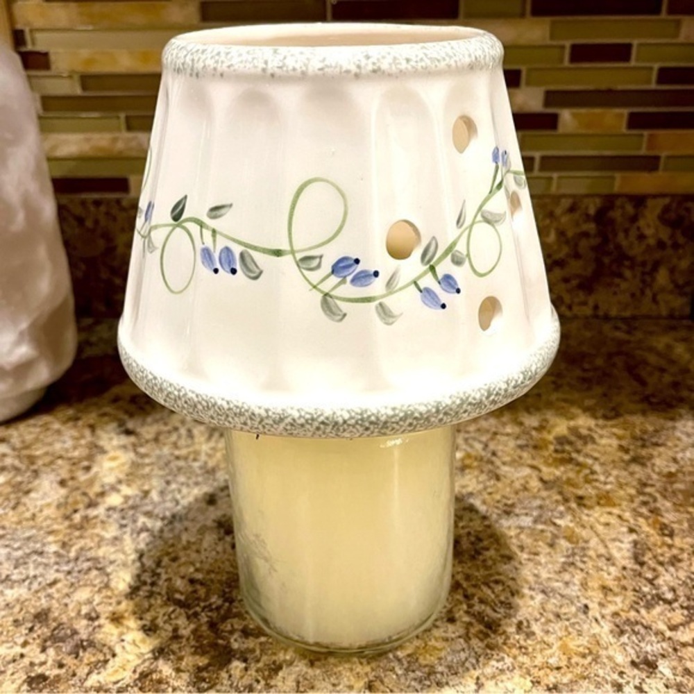Yankee Candle Floral Ceramic Candle Topper Shade Trailing Flowers